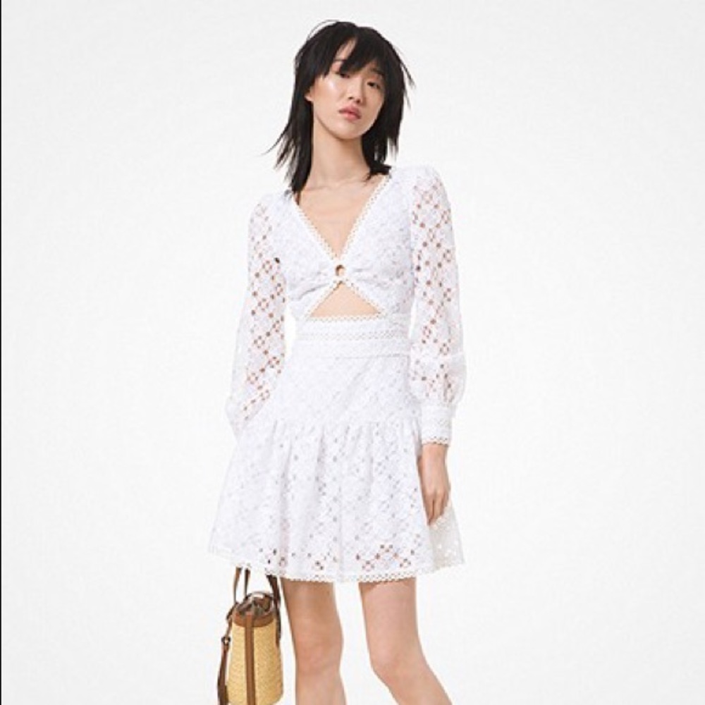 MICHAEL MICHAEL KORS
Medallion Lace Cutout Dress